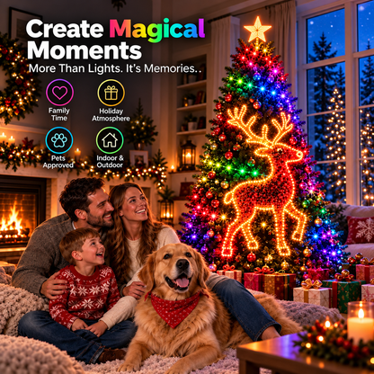 MerryGlow™ Smart RGBIC Christmas Tree Lights